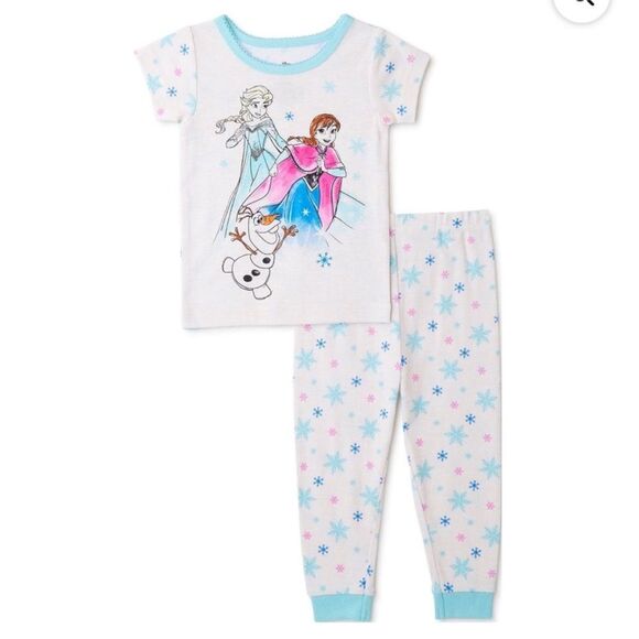 🆕 Disney | Girls Infant Toddler Frozen Cotton Pajamas pjs Set - Picture 1 of 4